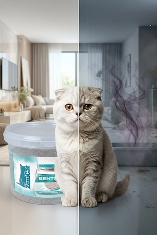Naturel Bentonit Kedi Kumu 10 Lt Kokusuz, %100 Doğal, Toz Oranı Azaltılmış,
