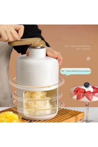 El-krank Buz Tıraş Makinesi-ev Manuel Kar Koni & Süt Sallar İçin