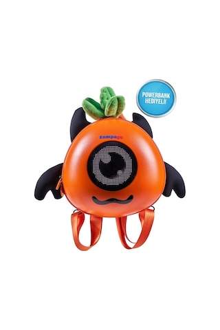 Zampago Carrot Led Ekranlı Akıllı Sırt Çantası -tatlı Ejderha - Turuncu Turuncu