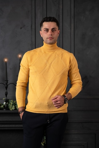 Nehir By Ahmet Ülker Regular Fit Balıkçı Yaka Pamuklu Erkek Triko Kazak 001