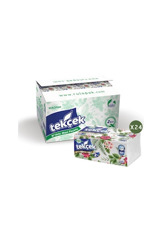Rulopak Tekçek Bi'Dolu Maxi Peçete 2 Katlı 200 Yaprak 24'Lü Paket