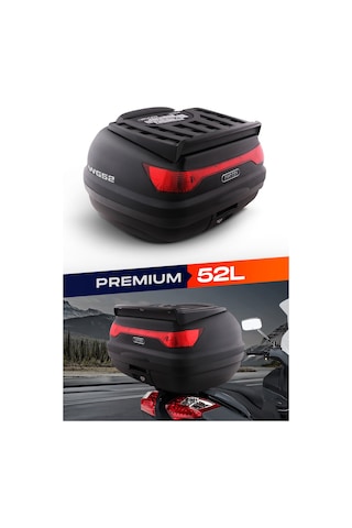 Wogen Wg52 Premium Arka Çanta 52 Litre Siyah + Karbon Dizlik He Siyah
