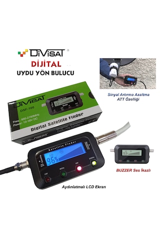 Divisat Dsf-100 Dijital Finder Uydu Yön Bulucu