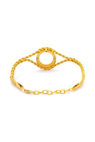 Altın Kapmalama İmitasyon Çerçeve Bileklik Blk-1150 Altın