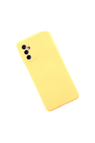 Cosmotex Newface Samsung Galaxy Uyumlu M52 5g Kılıf Nano İçi Kadife Silikon - Sarı