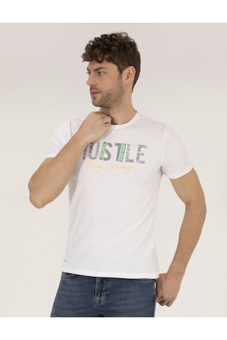 Pierre Cardin Erkek Beyaz Tişört 50262662-Vr013 Beyaz