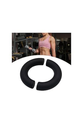 Suntek 2 Adet Yarım Daire Dambıl Kaymaz Taşınabilir Siyah-1kg