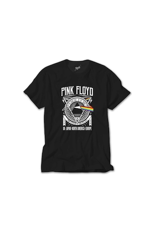 Pink Floyd Tour 1972 1973 Siyah Tişört Siyah