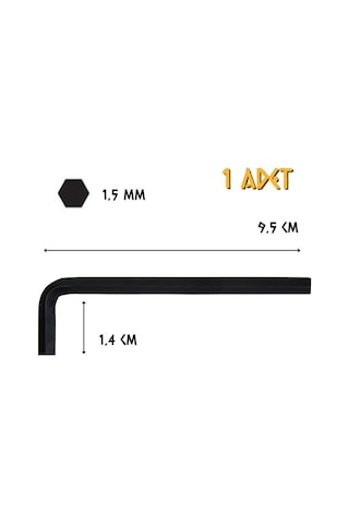 Cer-pa Norm Tekli Alyan Uzun - 1.5 Mm. - 1 Adet