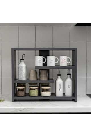 Gupse Raf Atlantik Çam - Antrasit Antrasit