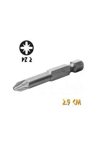 Kupa Tyson Bits Uç Seti 3 Parça - Ph2 - Pz2 - Ph2 Stoplu - 2.5 Cm.