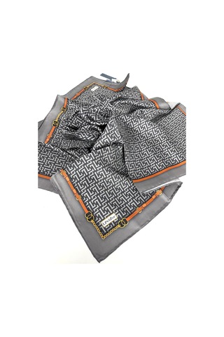 Levidor Twill İpek Eşarp-0943 Füme
