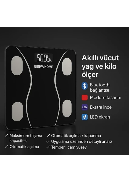 Biriva Yağ Ölçerli Akıllı Tartı