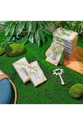 10 Adet Hindistan Cevizi Ağacı Şişe Açacağı Düğün Hediye Malzemeleri Gümüş Gümüş