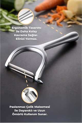 Primanova Gadget Paslanmaz Çelik Dikey Soyucu