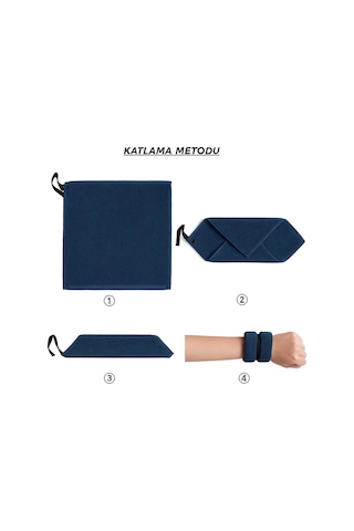 Mira Home Sporcu Havlu El Bilekliği Ter Havlusu Yumuşak Mikrofiber Renkli
