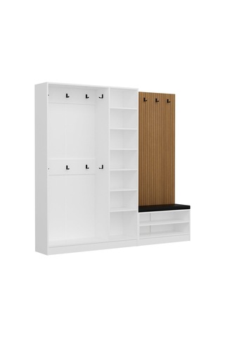 Kale Dekor Panel 1 Bölme Raf Portmanto+ayk Mind Byz 3 Kapaksız