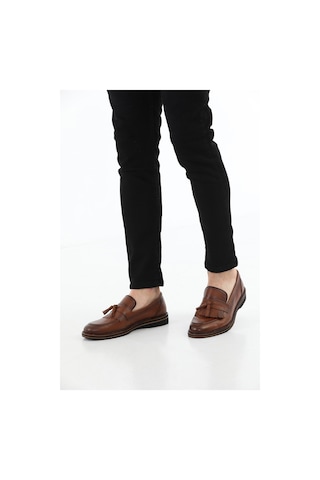 M.Karaca Hakiki Deri Ortopedik Taban Klasik Erkek Ayakkabı Açık K