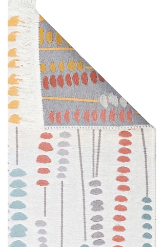 Arya Ar 34 Multy %100 Geri Dönüşümlü Pamuktan Çift Taraflı Yıkanabilir Modern Dekoratif Kilim