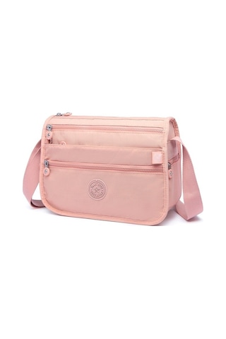 Smart Bags 1128 Krınkle Kumaş Postacı Çantası (Pudra) Pudra