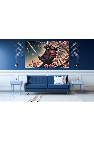 Ti-play Sakin Bekleyiş 60x90cm Modern Samuray Pvc Çerçevesiz Tablo