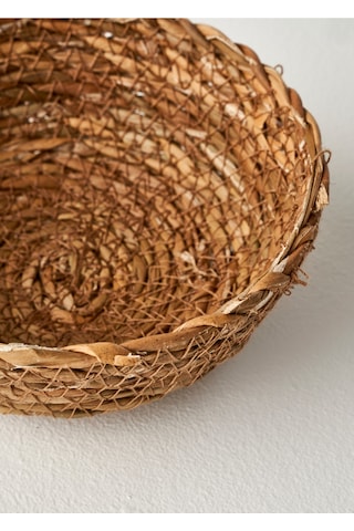 Bella Maison Carmen Hasır Sepet 4'lü Naturel 10/15x4 Cm Naturel