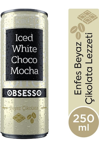 Obsesso Beyaz Çikolata Soğuk Kahve 250 Ml X 12 Adet Hazır
