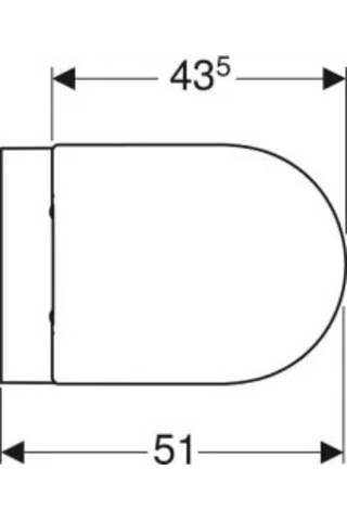 Geberit Acanto Rimfree Asma Klozet Ve Kapak Takımı, Beyaz