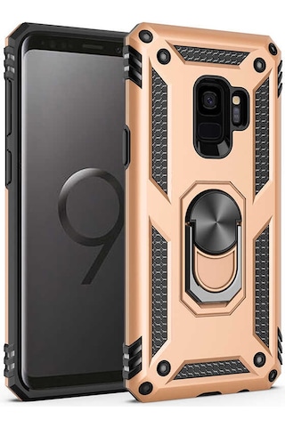 Zore Galaxy Uyumlu S9 Kılıf Msra Vega Kapak - Gold Gold