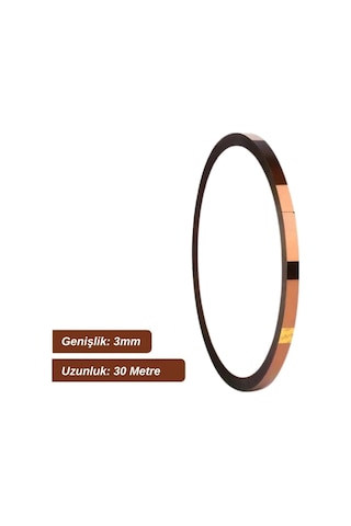 Kapton Bant 3mmx30m Yüksek Isıya Dayanıklı Yanmaz Bant