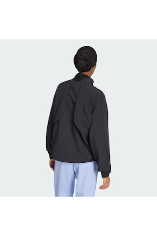 Adidas Pacer All Gym Tonal Kadın Fermuarlı Sweatshirt Iw8167 Siyah
