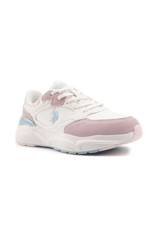 U.s. Polo Assn. Blossom 4fx Bej Kadın Sneaker 000000000101501610 Bej - Mavi - Pudra
