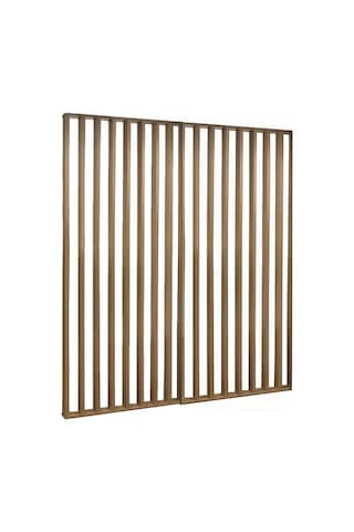 Ahşap Çıtalı Paravan Oda Ayırıcı Seperatör Duvar 200 X 280 Cm