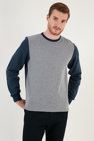 Buratti Pamuklu Regular Fit Bisiklet Yaka Erkek Sweat 5905041 Indigo