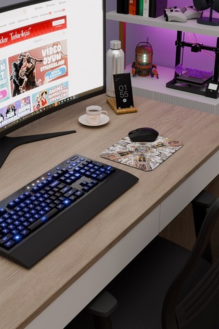 Ortaçağ Sanat Kaymaz Dikişli Kauçuk Oyuncu Mousepad V3 - 22x18 Gaming Mouse Pad Fare Altlığı