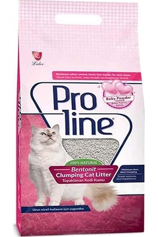 Pro Line Bebek Pudralı Topaklaşan Bentonit Kedi Kumu 20 L
