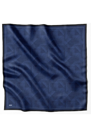 Belli Twill İpek Eşarp 4201-39 Lacivert Lacivert