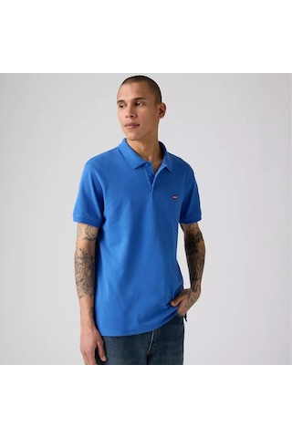 Levi's Erkek 100% Pamuk Standard Fit Polo Yaka Mavi T-shirt - 35883-0282 Mavi