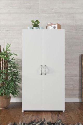 Kzy 110 Cm Ayakkabı Dolabı beyaz