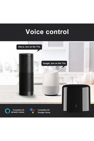 Springsun Broadlink Rm4c Mını Akıllı Ir Kumanda: Wıfı İle Uzak Kontrol, Ses Komutu Desteği, Tv/klima/uyumaklı Cihazlar İçin Ev Otomasyonu