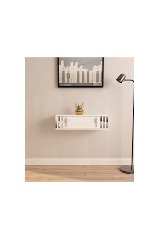 Lena 70cm Duvara Monte , Kapaklı, Modern Dresuar Beyaz-gümüş Çok Renkli Lena 70cm Duvara Monte , Kapaklı, Modern Dresuar Beyaz-gümüş Çok Renkli