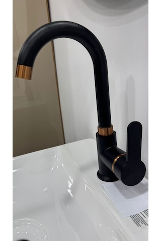 Armour Armatür Lavabo Bataryası Siyah Rose Siyah