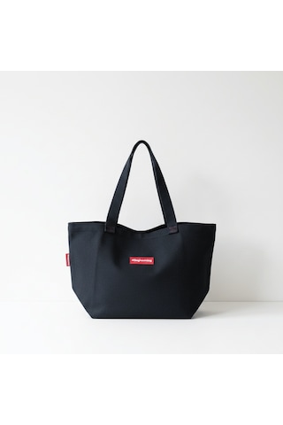 Baghashtag Siyah Gabardin Tote Çanta