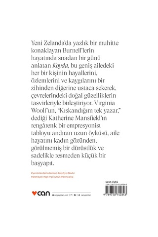 Koyda - Kısa Modern - Katherine Mansfield - Can Yayınları