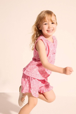 Defacto Keten Karışımlı 2li Takım Kız Bebek H4735a526smpn206 Pembe-pn206