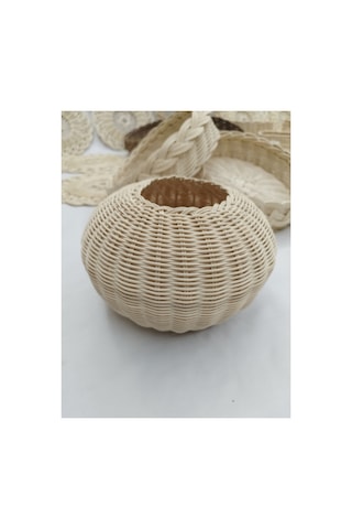 %100 Doğal El Yapımı Çok Amaçlı Dekoratif Şık Rattan Vazo 22x22 Cm, 1. Sınıf, Dekoratif %100 Doğal El Yapımı Çok Amaçlı Dekoratif Şık Rattan Vazo 22x22 Cm, 1. Sınıf, Dekoratif