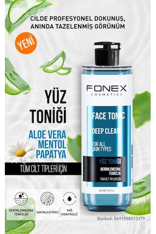Fnx Deep Clean Yüz Temizleme Toniği 250 ML