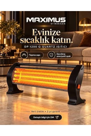 İsitici Maxmus Ayak Alti Isitici Soba