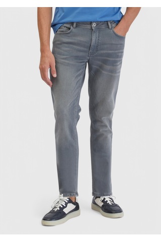 Ramsey Gri Düz Slim Fit Denim Pamuk Karışımlı Pantolon gri grey