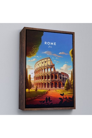 Miyrem^ Canvas Serie Roma İtalya Kolezyum Tablo-7701